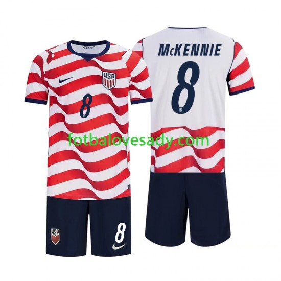 Spojené Státy Americké Weston McKennie 8 Děti Fotbalový dres Domácí Mistrovství světa 2026 Krátký rukáv