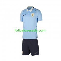 Uruguay Děti Fotbalový dres Domácí Mistrovství světa 2026 Krátký rukáv