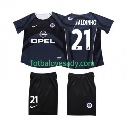AC Milán Retro RONALDINHO 10 2002 2003 Děti Fotbalový dres Třetí Krátký rukáv