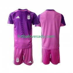 Argentina Brankář 2025 Děti Fotbalový dres Domácí Krátký rukáv