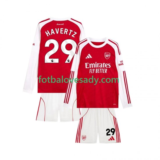 Arsenal Kai Havertz 29 Děti Fotbalový dres Domácí 2025-2026 Dlouhý rukáv