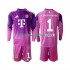 FC Bayern Mnichov Brankář Manuel Neuer 1 Děti Fotbalový dres Čtvrtý 2025-2026 Dlouhý rukáv