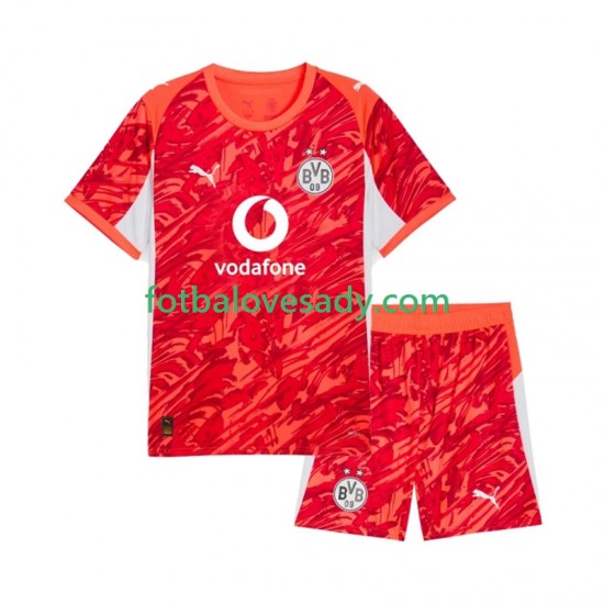 Borussia Dortmund Brankář Děti Fotbalový dres Venkovní 2025-2026 Krátký rukáv