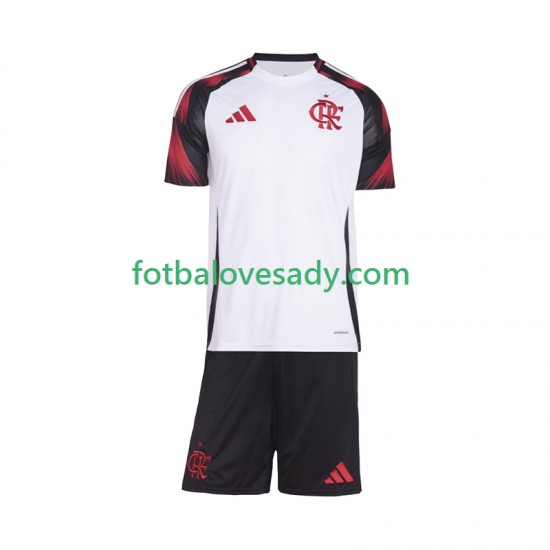 CR Flamengo Děti Fotbalový dres Venkovní 2025-2026 Krátký rukáv