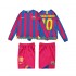 FC Barcelona Retro RONALDINHO 10 2005 2006 Děti Fotbalový dres Domácí Dlouhý rukáv
