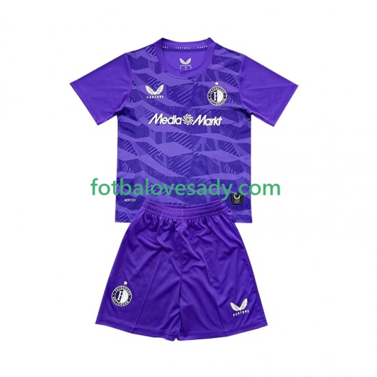 Feyenoord Rotterdam Brankář Děti Fotbalový dres Třetí 2025-2026 Krátký rukáv