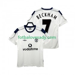 Manchester United Retro BECKHAM 7 2000 2001 Muži Fotbalový dres Venkovní Krátký rukáv