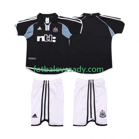 Newcastle United Retro 2000 2001 Děti Fotbalový dres Venkovní Krátký rukáv