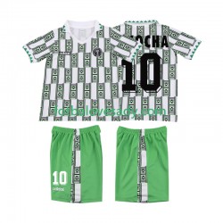 Nigérie Retro OKOCHA 10 1994 Děti Fotbalový dres Venkovní Krátký rukáv