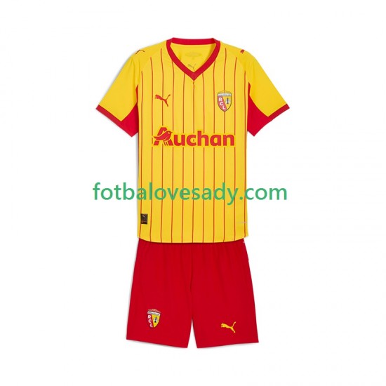 RC Lens Děti Fotbalový dres Domácí 2025-2026 Krátký rukáv