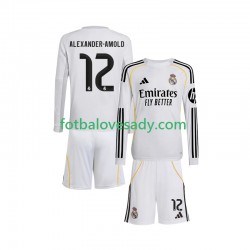 Real Madrid Trent Alexander-Arnold 12 Děti Fotbalový dres Domácí 2025-2026 Dlouhý rukáv