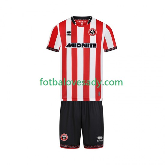 Sheffield United Děti Fotbalový dres Domácí 2025-2026 Krátký rukáv