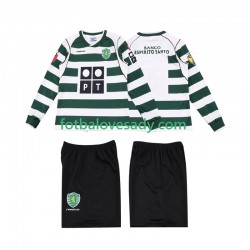 Sporting CP Retro 2001 2003 Děti Fotbalový dres Domácí Dlouhý rukáv