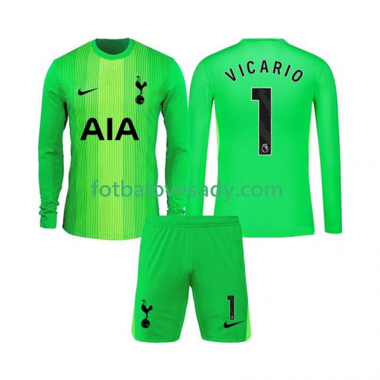 Tottenham Hotspur Brankář Guglielmo Vicario 1 Děti Fotbalový dres Domácí 2025-2026 Dlouhý rukáv